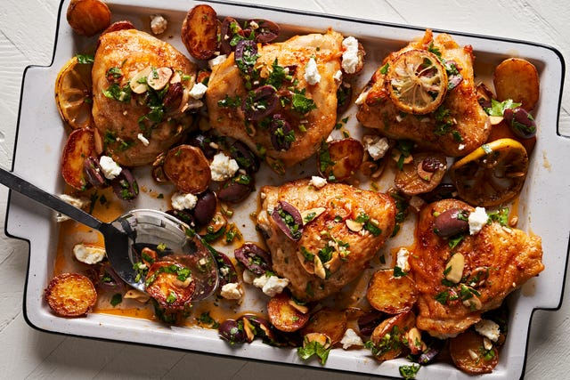 One Pan Chicken with Bacon and Acorn Squash - Cooking for Keeps