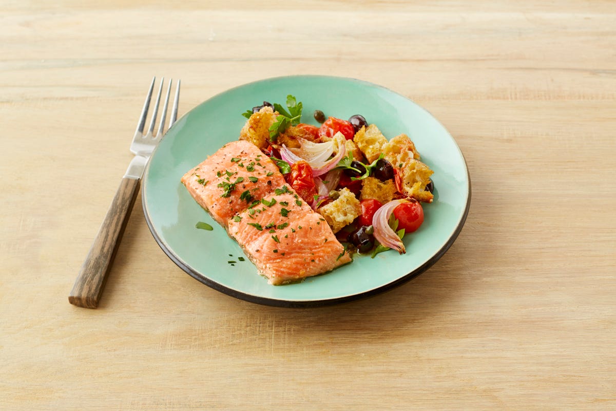 Sheet Pan Salmon Puttanesca image