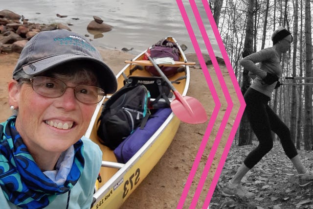 67 year old woman on solo canoe trip