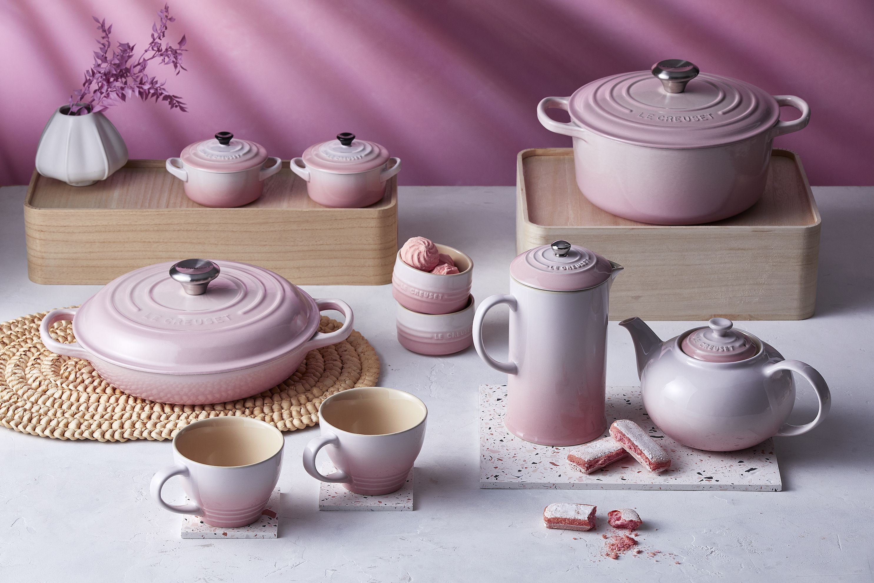 Le Creuset's New Shell Pink Is Perfect For Spring