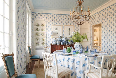 Room, Dining room, Blue, Property, Interior design, Furniture, Building, Home, Ceiling, Wall, 