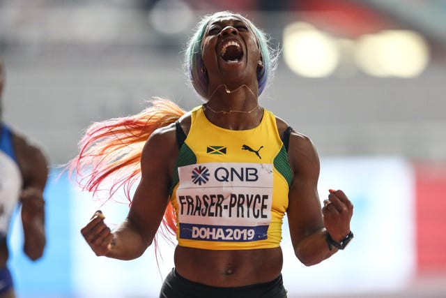 shelly ann fraser price gana en los mundiales de doha 2019