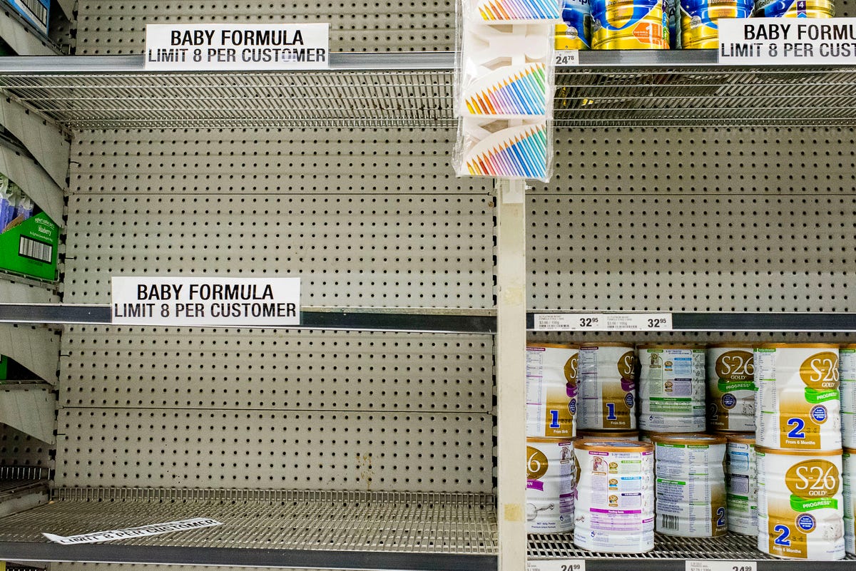 preview for Baby formula shortage hits parts of US