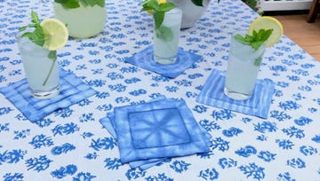 diy shibori napkins