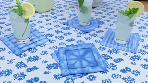 preview for How to DIY Shibori-Dyed Cocktail Napkins