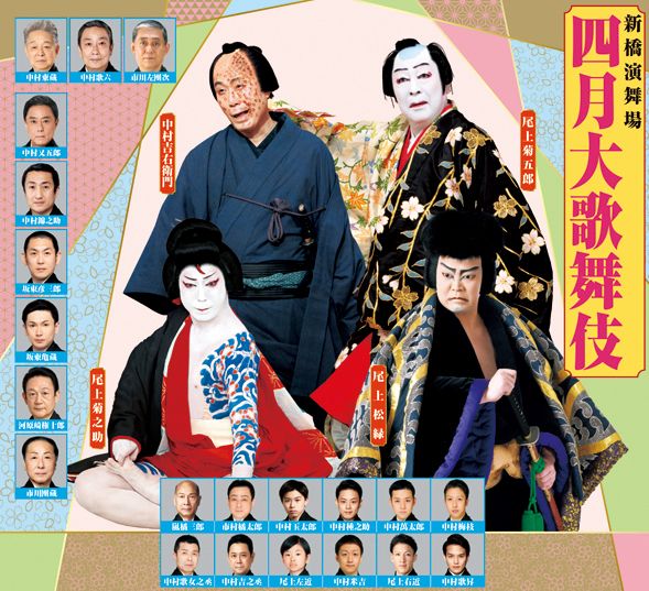 新橋演舞場 昭和三十三年度 公演プログラム9冊合本』尾上菊五郎