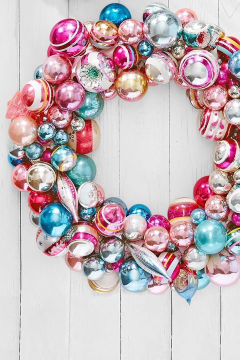 shiny brite wreath outdoor christmas decorations