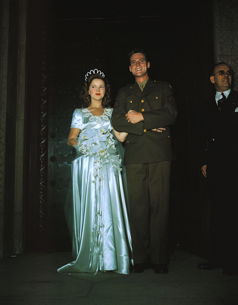 Shirley Temple with New Husband