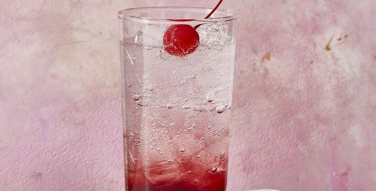 shirley temple with cherry on top