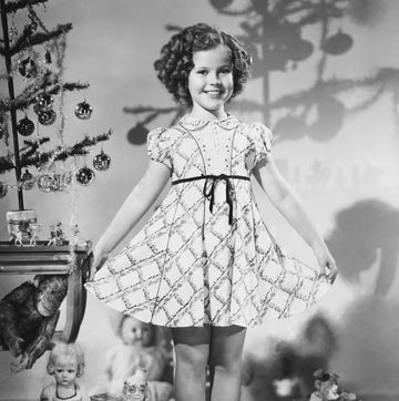 shirley temple modeling dress