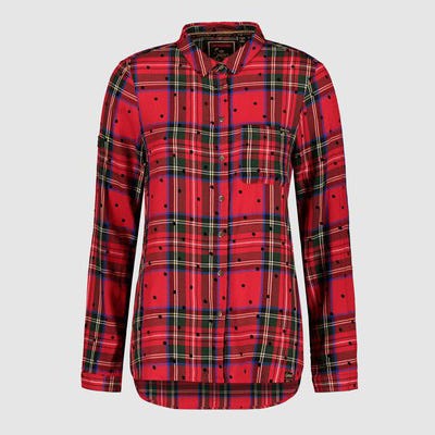 Superdry red check shirt