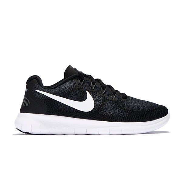 Nike free rn 2017 hotsell black white