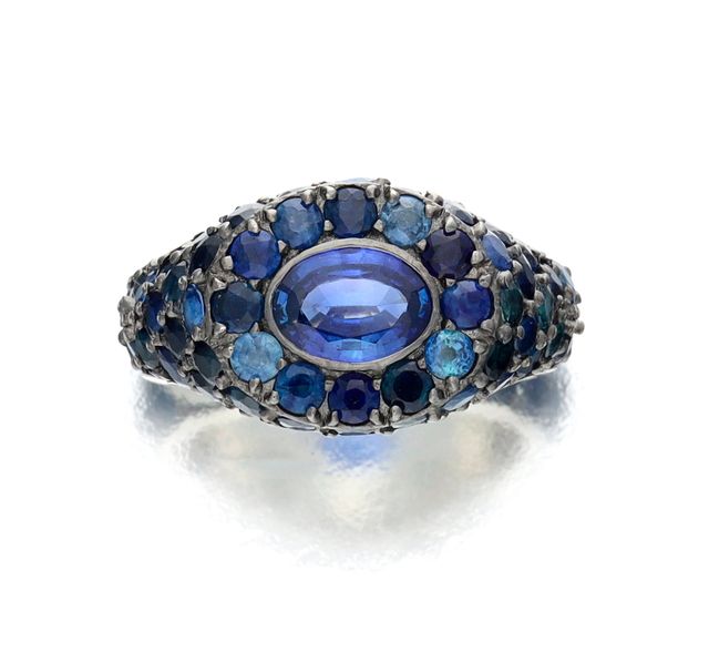sapphire ring by shola branson