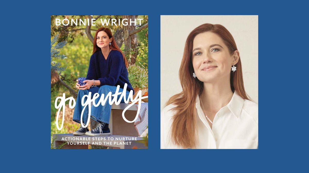 bonnie wright and her book cover for go gently
