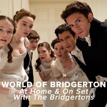 world of bridgerton at home and on set with the bridgertons