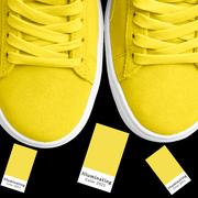 bright yellow shoes