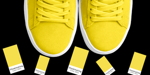 bright yellow shoes