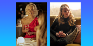 hannah waddingham left and juno temple right in season one of ﻿ted lasso ﻿