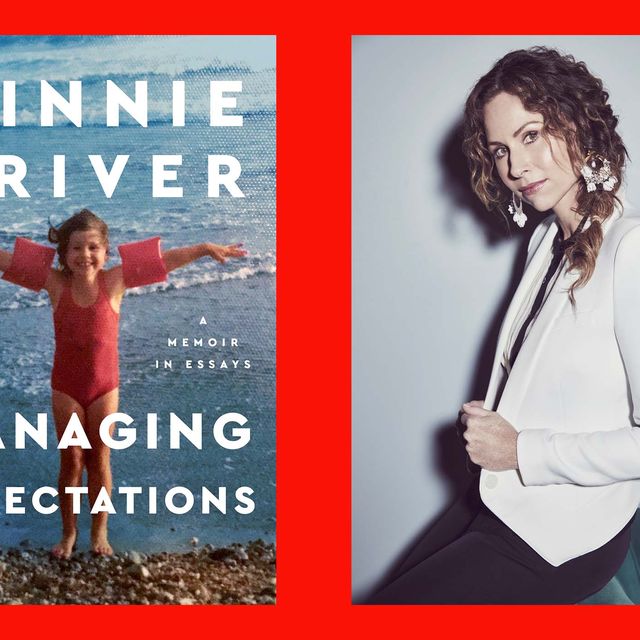 minnie driver and the cover of her book managing expectations