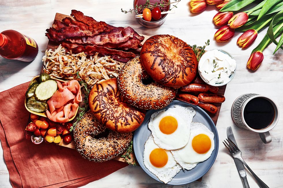 savory mother's day brunch board
