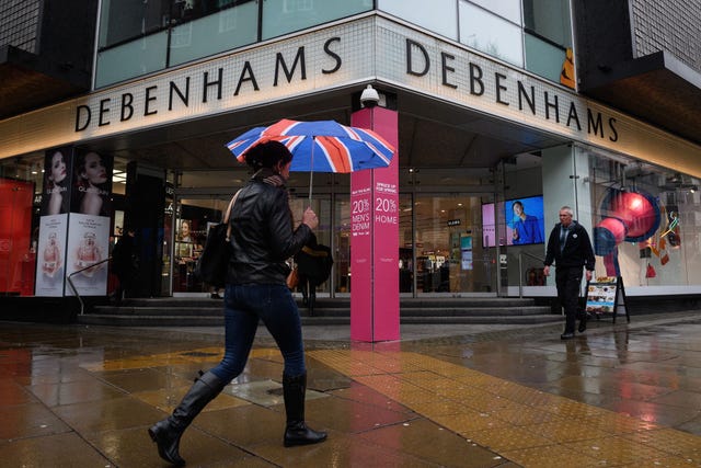 Debenhams stores closing