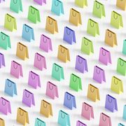 shopping bag pattern background