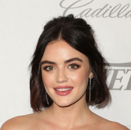 short hairstyles for thick hair lucy hale