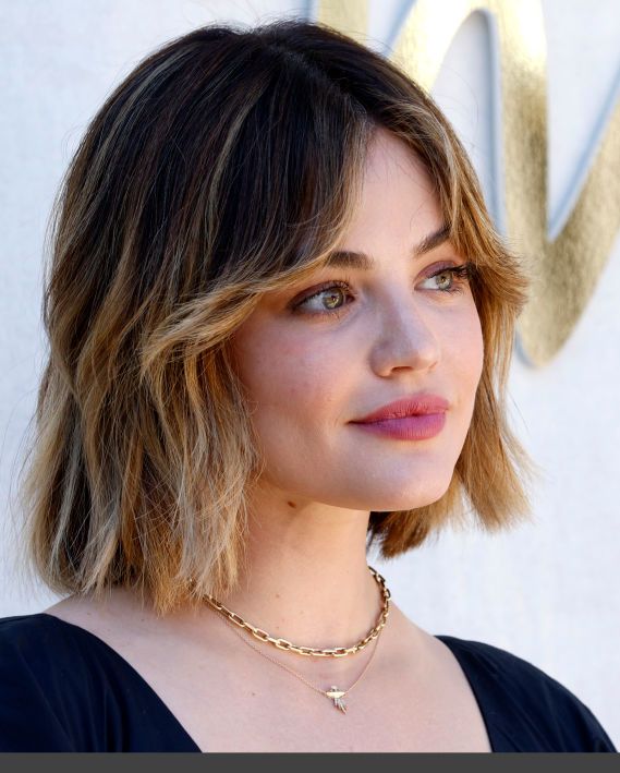short hairstyles for thin hair lucy hale