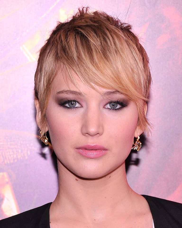 short hairstyles for thin hair jennifer lawrence