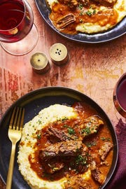 short ribs with creamy polenta