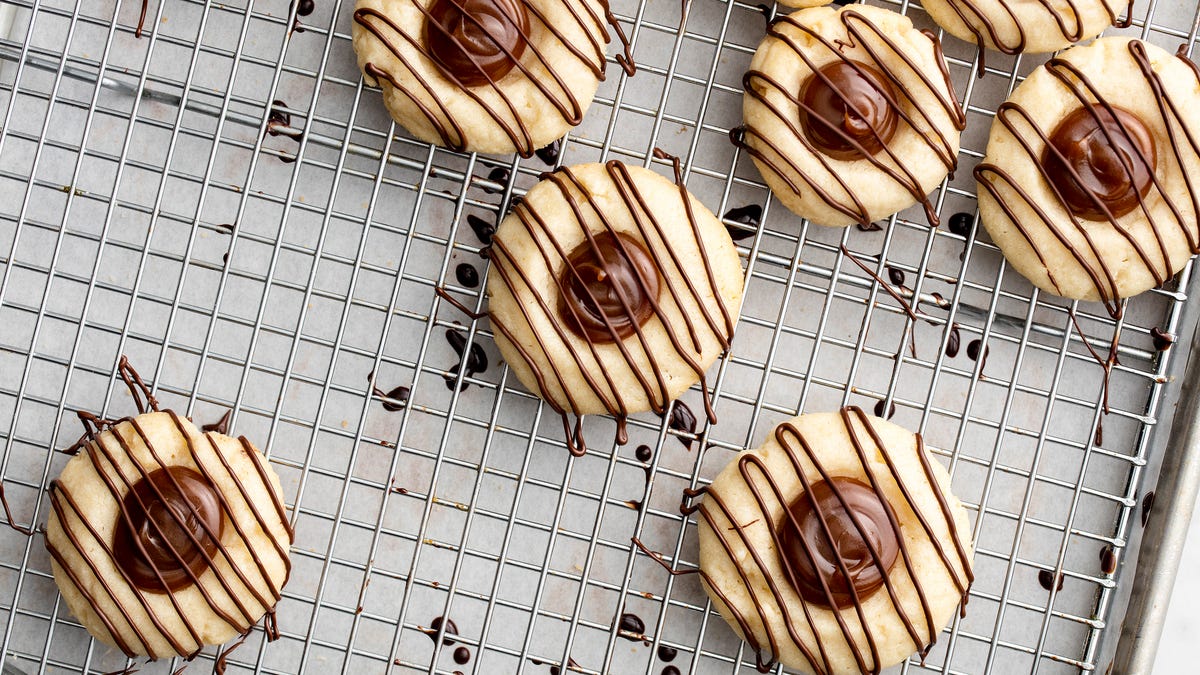 Video player poster image preview for These Twix Thumbprints are the Cookie Version of Your Favorite Candy.