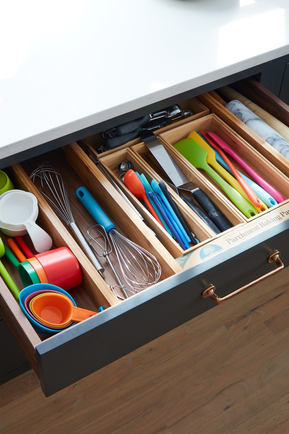 super organized  kitchen