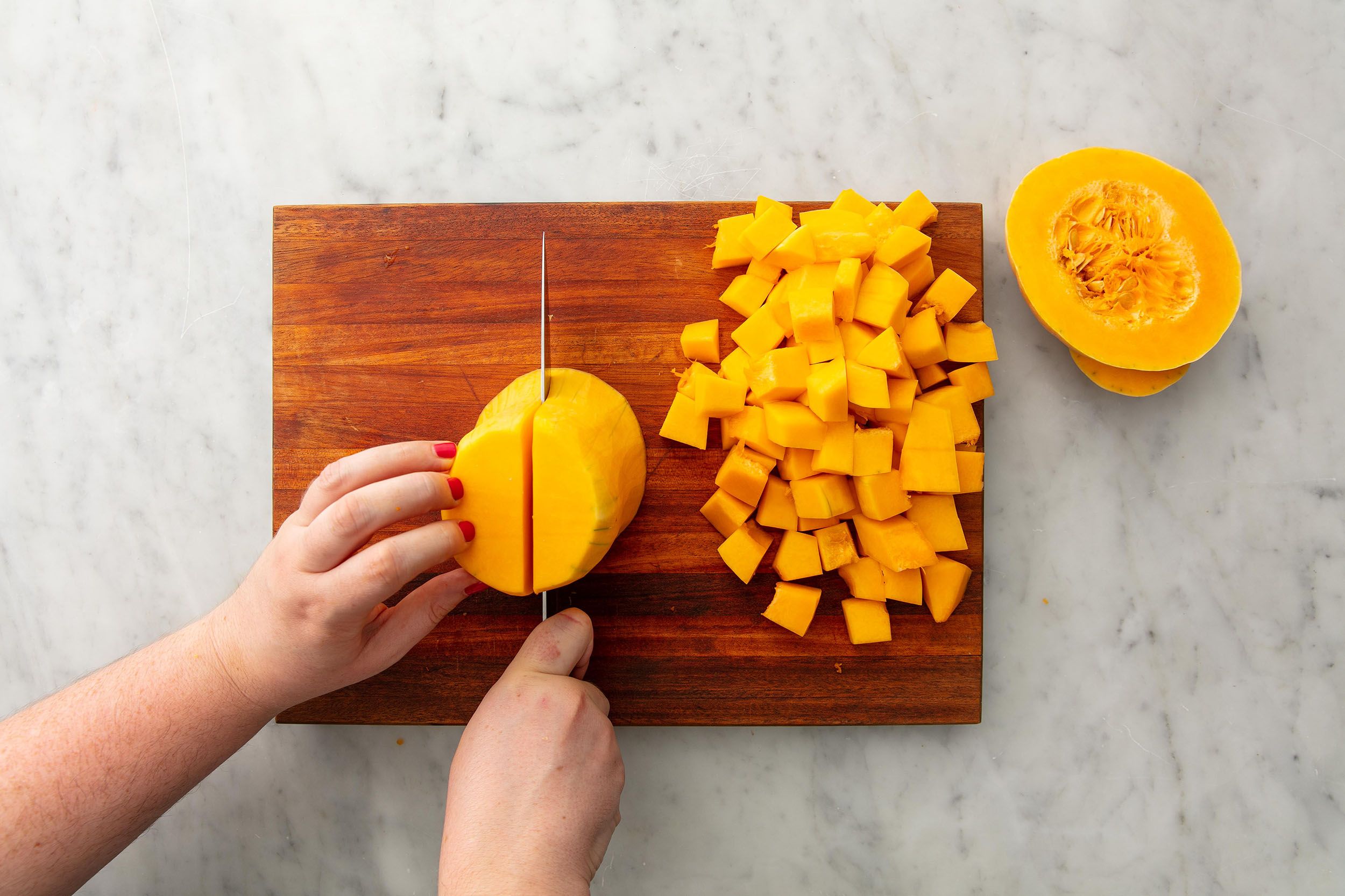 How to Cut and Peel a Butternut Squash (New method!) - Destination Delish