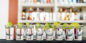 shots of tequila with salt and lime served in punta cana dominican republic