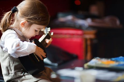 what to do for father's day girl playing a ukulele