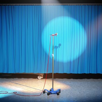 standup comedy mental health men's health microphone in hospital