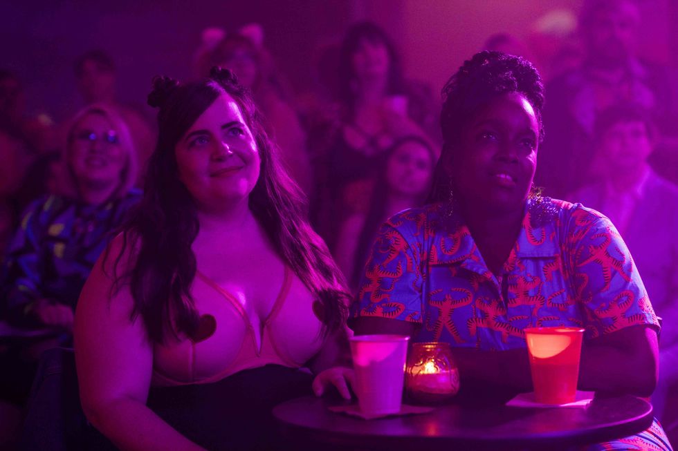 Aidy Bryant and Lolly Adefope in Hulu's "Shrill." 