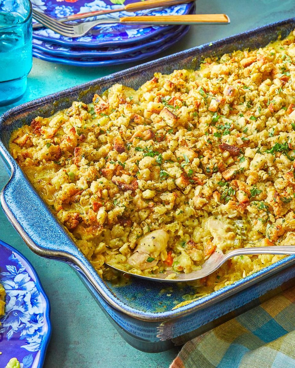 the pioneer woman's chicken and stuffing casserole recipe