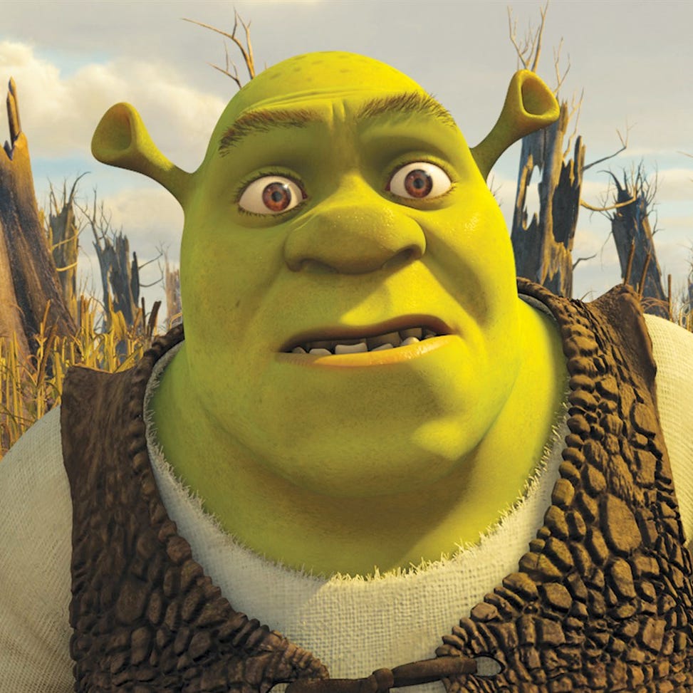 shrek looking bemused in a still from shrek forever after