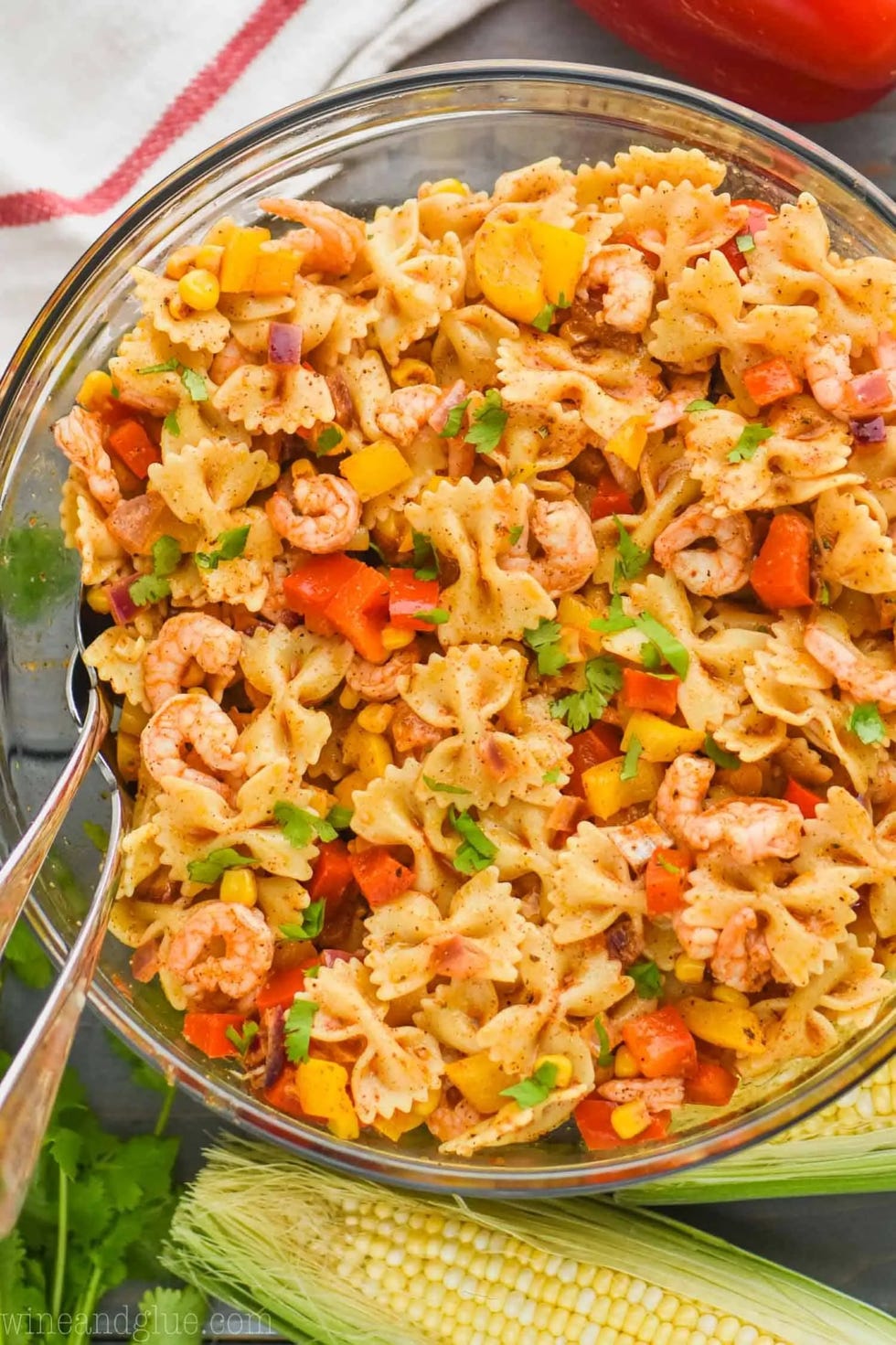 shrimp fajita pasta salad