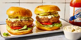shrimp po boy burger