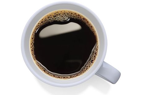 Mug of strong black coffee