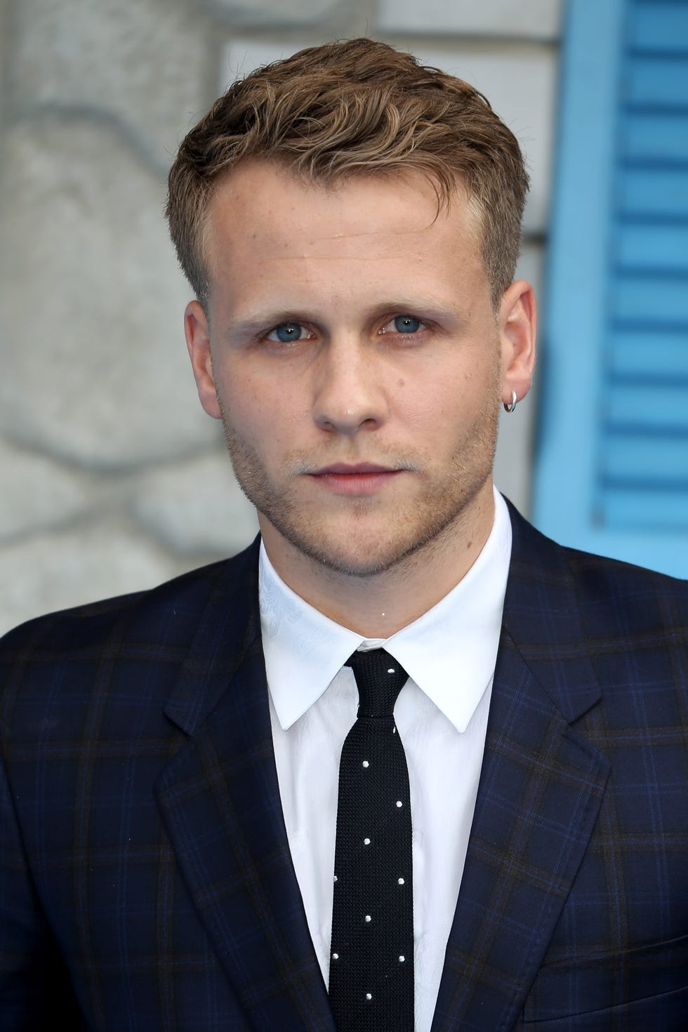 london, united kingdom july 16, 2018: josh dylan attends the uk premiere of mamma mia! here we go again at eventim apollo in london, uk.; shutterstock id 1708780837; magazine_title_and_month: gh digi ents tommy  tuppence partners in crime; ordered_by: jodie anderson; client: 