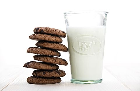 Milk and cookies before bed