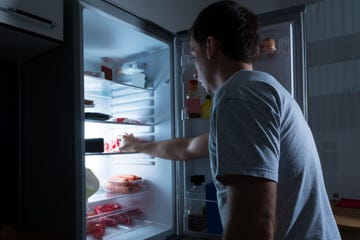 Refrigerator, Kitchen appliance, Major appliance, Room, Home appliance, Display case, Flesh, 