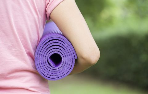 Carrying yoga mat