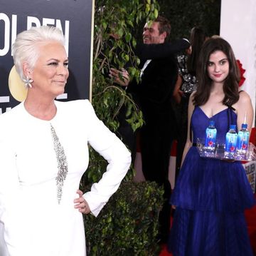 Jamie Lee Curtis Was Not a Fan of Fiji Water Girl at the 2019 Golden Globes - Jamie Lee Curtis Upset at Fiji Water 