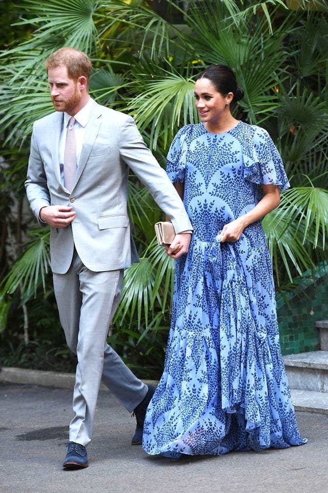 Meghan Markle Chose a Blue Carolina Herrera Dress for Her Audience with ...