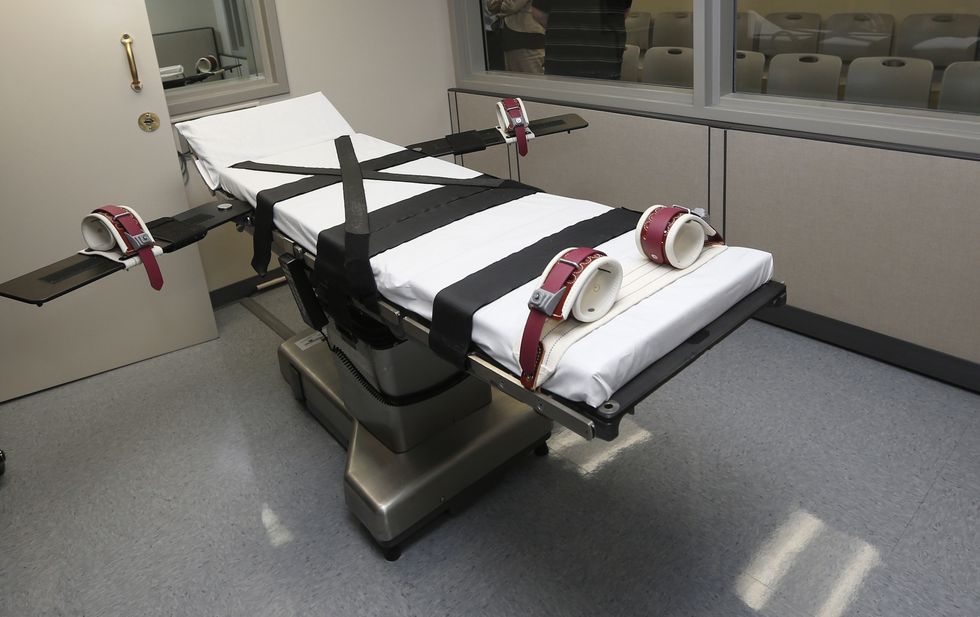 mandatory credit photo by sue ogrockiapshutterstock 12577502a
the gurney in the the execution chamber at the oklahoma state penitentiary in mcalester, okla a 60 year old oklahoma man who stabbed a prison cafeteria worker to death in 1998 is scheduled to receive a lethal injection in the states first attempt to administer the death penalty since a series of flawed executions more than six years ago the state was moving forward with john marion grants lethal injection after the us supreme court, in a 5 3 decision, lifted stays of execution that were put in place on wednesday for grant and another death row inmate, julius jones, by the 10th us circuit court of appeals
oklahoma executions, mcalester, united states   20 may 2016
