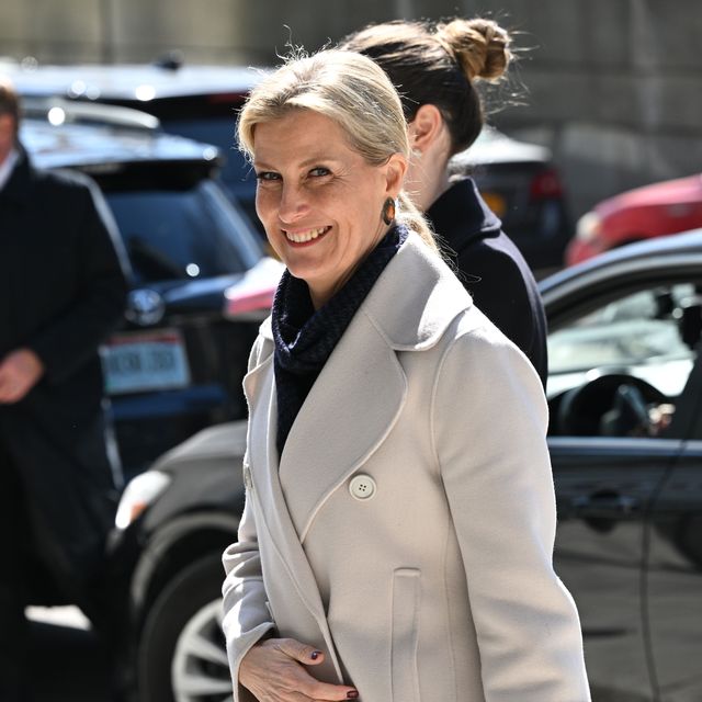 The Countess of Wessex steps out in chic cream coat on rare solo trip in New  York